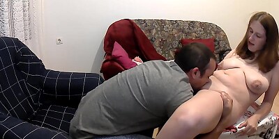 Girlfriend wants to Suck my Cock while we Watch TV and get Fucked