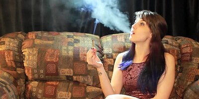 Teen smokes 420 and cigarette