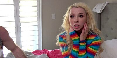 Sensual blonde teen Kenzie Reeves gets fucked like a cheap hooker