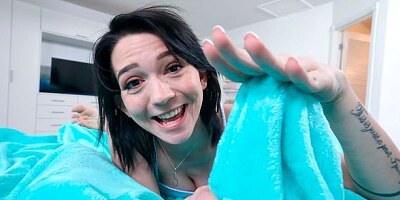 Bitchy teen with small tits Riley Jean fucked in POV angle