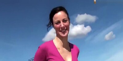 suesse touristin - blowjob and facial in van (german) More on Fuckerly