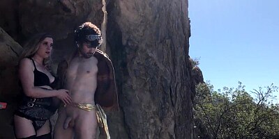 Freaky futuristic super heroes fuck outdoors in a cave - Erin Electra