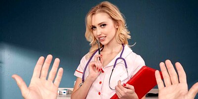Playful teen in stockings Chloe Cherry screwed by a horny doctor