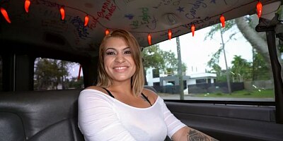 Big Tit Latina Hops on The Bus