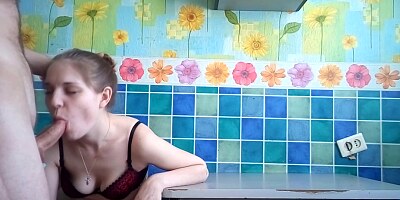 Hot Stepsister Takes a Cock in The Bathroom