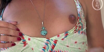 GIRLS OUT WEST - Pierced pussy drilled with a rabbit vibrator
