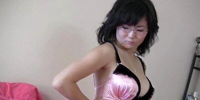 Homemade video by Asian girl from Russia that loves masturbation