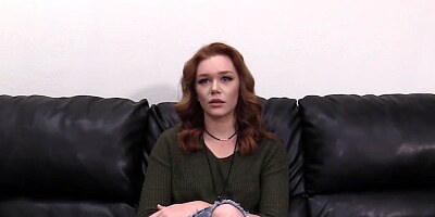 Redhead Rowan Bent for Doggystyle and Creampie in Casting