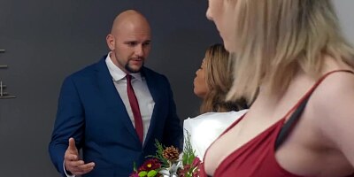 Brazzers - Slutty Big Tits Bridesmaid Maxim Law Steals the Groom