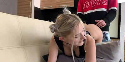 Step Sister gets a Creampie and Facial while Playing a Game