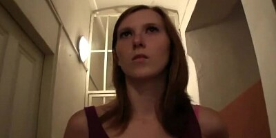 Euro ginger doll is having anal sex in public with a stranger