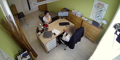 Busty Miss Fisher fucked on office desk