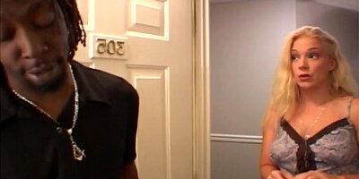 Horny and busty blonde MILF fucked hard by big black cock
