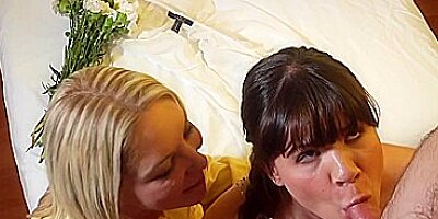 New sister wife joins the family by blowing her new husband