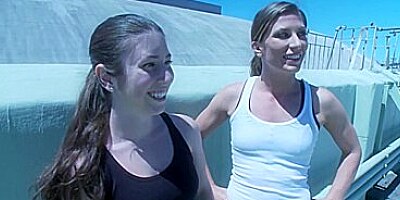 Serena Blair and Ariel X - Fitness Sex: Make Her Sweat, Make Her Cum with Machines