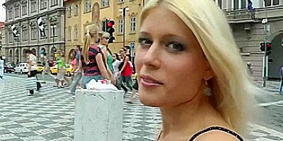 Private tour on Prague with wild sex with Sweet Cat