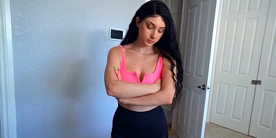 Big-tittied brunette suggests landlord fucking her