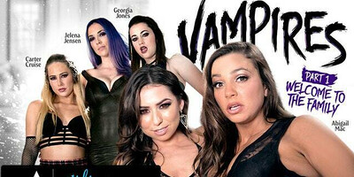 GIRLSWAY - Abigail Mac Is Gangbanged Hard By A Vampire Coven