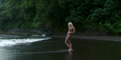Blonde pornstar gets screwed on a beautiful island