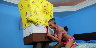 Spongebob Intercourse - Spongeknob Squarenuts With Skin Diamond