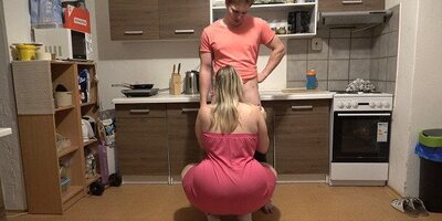 Young couple loves fucking in the kitchen