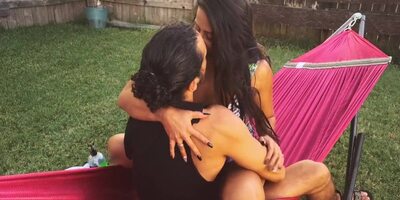 Beautiful Latina Wife Jolla Gets Pussy Eaten On A Hammock