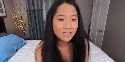 POV blowjob and sex with a young Asian Alona Bloom