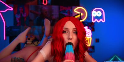 Girl Kinky Using Hudge Dildo For Blowjob (full) Find Me On Fansly - Mysweetalice