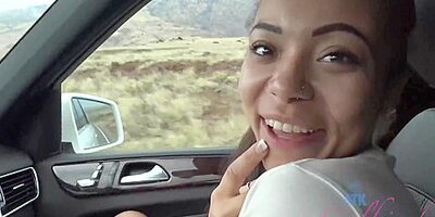 You Fuck Adriana Maya In The Car And You Creampie Her Pussy