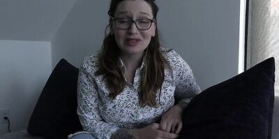 Nerdy MILF is filmed POV-style while having sex in homemade video