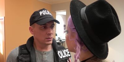 Fake cop fucked hard little Lili Parker