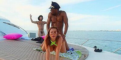 Jonathan Jordan, Alexis Fawx And James Angel In Anal Threesome Party On The Boat