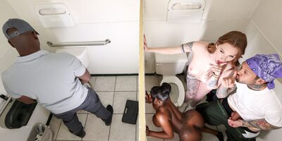 The Road Trip: Gas Station Glory Hole Video With Small Hands, Aria Kai, Ebony Mystique - Brazzers