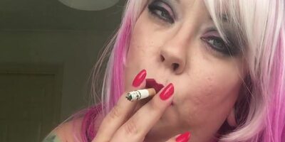 Uk Bbw Cumslut Smokes & Begs For Cum From Her Dirty Boy - Fat British Slut Talks Dirty & Desperate For Cum! - Tina Snua