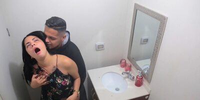 Dad catches his step daughter in the bathroom sniffing around
