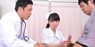 Ayumi Iwasa is a nurse helping a man with his dick problem today - JapanHDV