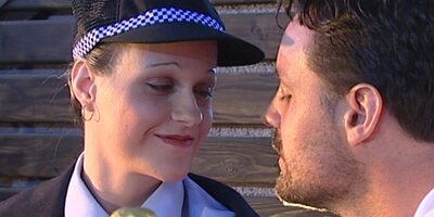 Policewoman sucks and fucks like a virgin
