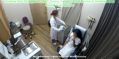 Become Give Angel Santana 1st Gyno Exam Ever Caught On Camera For You To Jerk It Too!! With Doctor Tampa