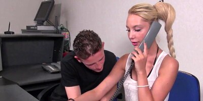 Boss drills Kimber Delice's anus in the office