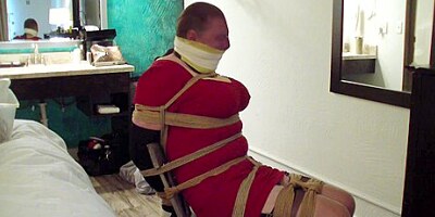 Fem Gurl Slave Is Kept Tied Up And Gagged