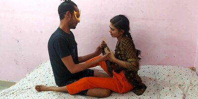 Sexy ***years old Indian skinny college girl does blowjob and gets pussy fingering and fucked