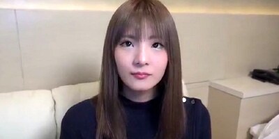 You can see a cute tall slender Japanese beauty's first creampie POV sex with a blowjob uncensored
