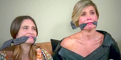 Brazilian Milf Flavia Alessandra + Other Cleave Gagged