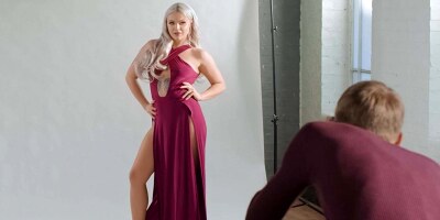 Blonde slut Lana Rose getting facial cum shot after hard sex