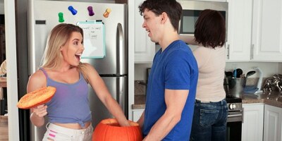 Bratty Sis - Step Sis why would I want to Give my Step Brother a Hand Job in a Pumpkin?!