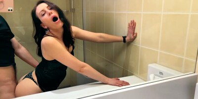 Stranger Fucked College Girl in the Toilet on Student Party - POV