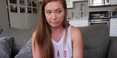 Big booty stepsis gets both of her holes pounded POV style