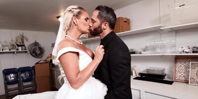 MILF bride Phoenix Marie gets rough fuck in front of cuckold groom