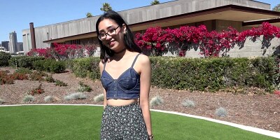 Eva Yi exposes her tight asian pussy - BangRealTeens