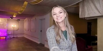 Stud satisfies cute assistant in hot VR porn video